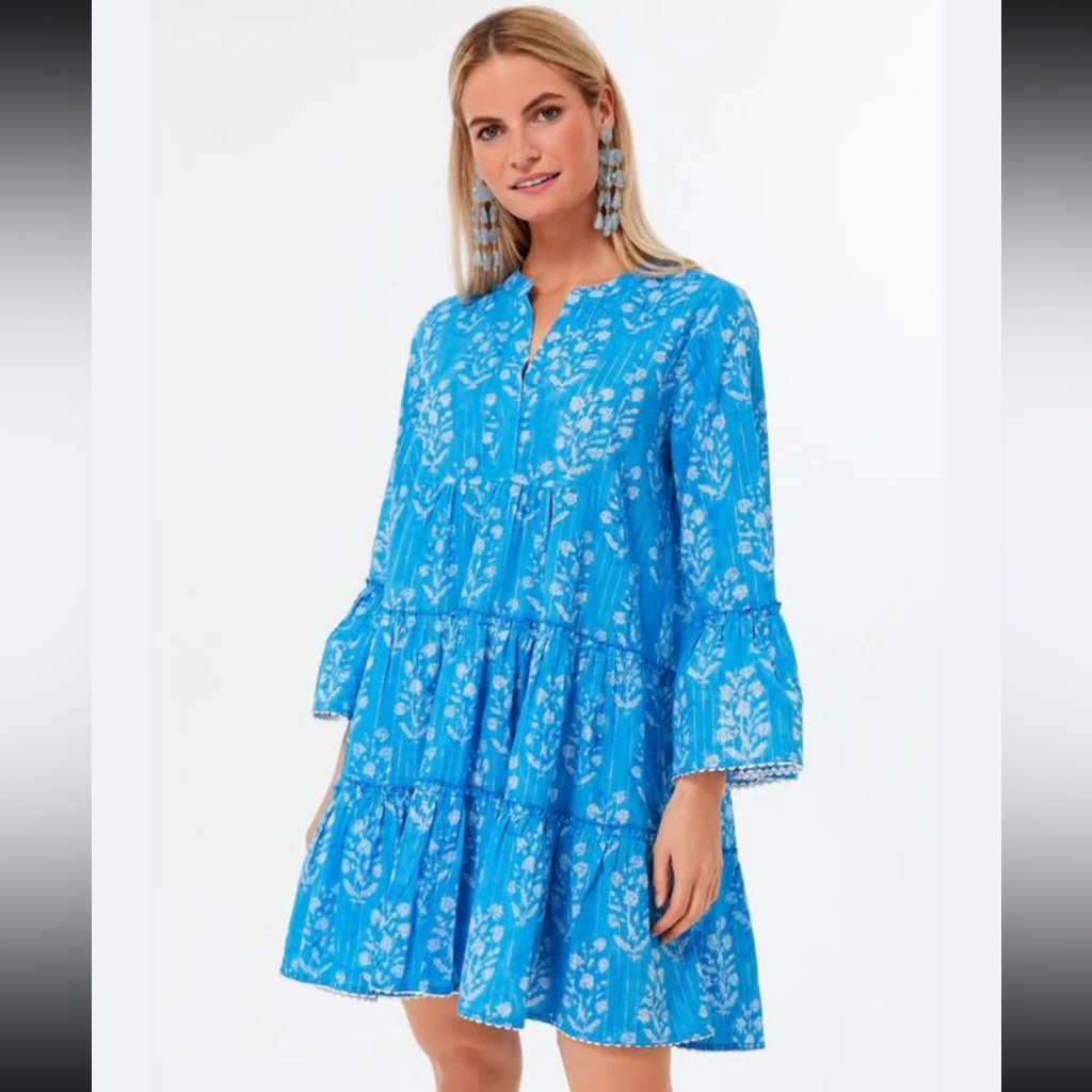 Juliet Dunn Sapphire/Silver Mini Dress. M. Nwt. — image 2 of 8